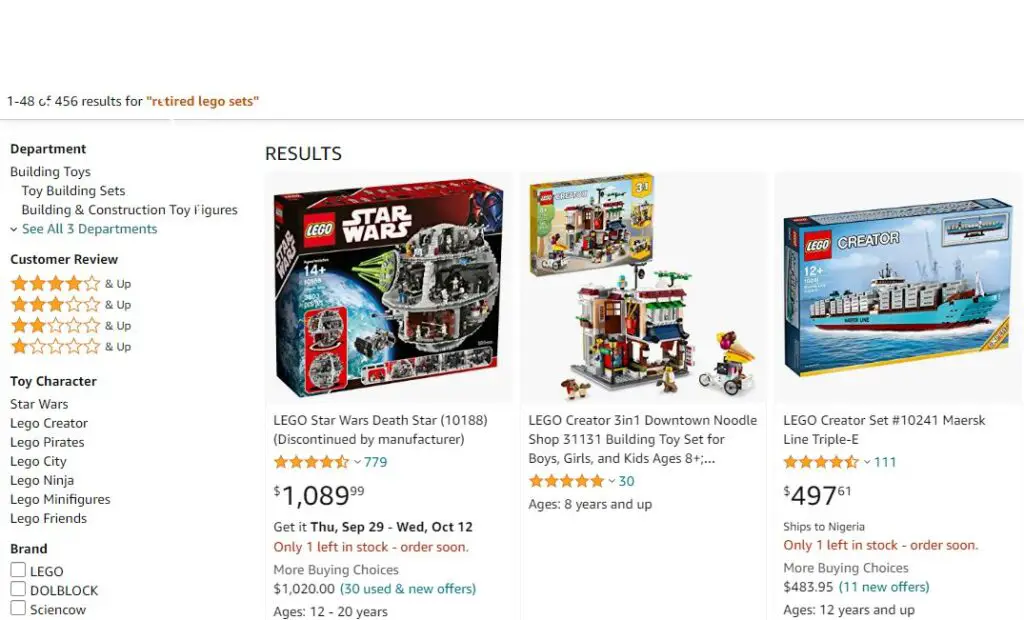 Do People Buy Retired LEGO Sets?